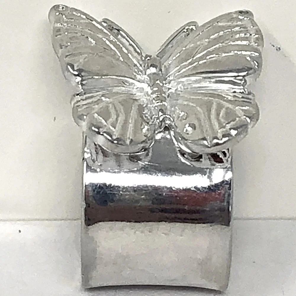 Butterfly Ring Band Sz 5 Aluminum Arthur Court Signed Jewelry